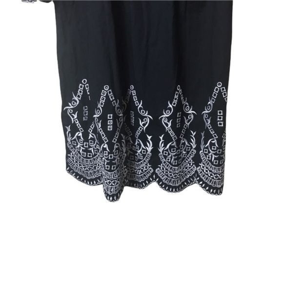 Amita Naithani Black and White Embroidered Tunic Mini Dress One Size (S-L) NWT - Picture 3 of 6